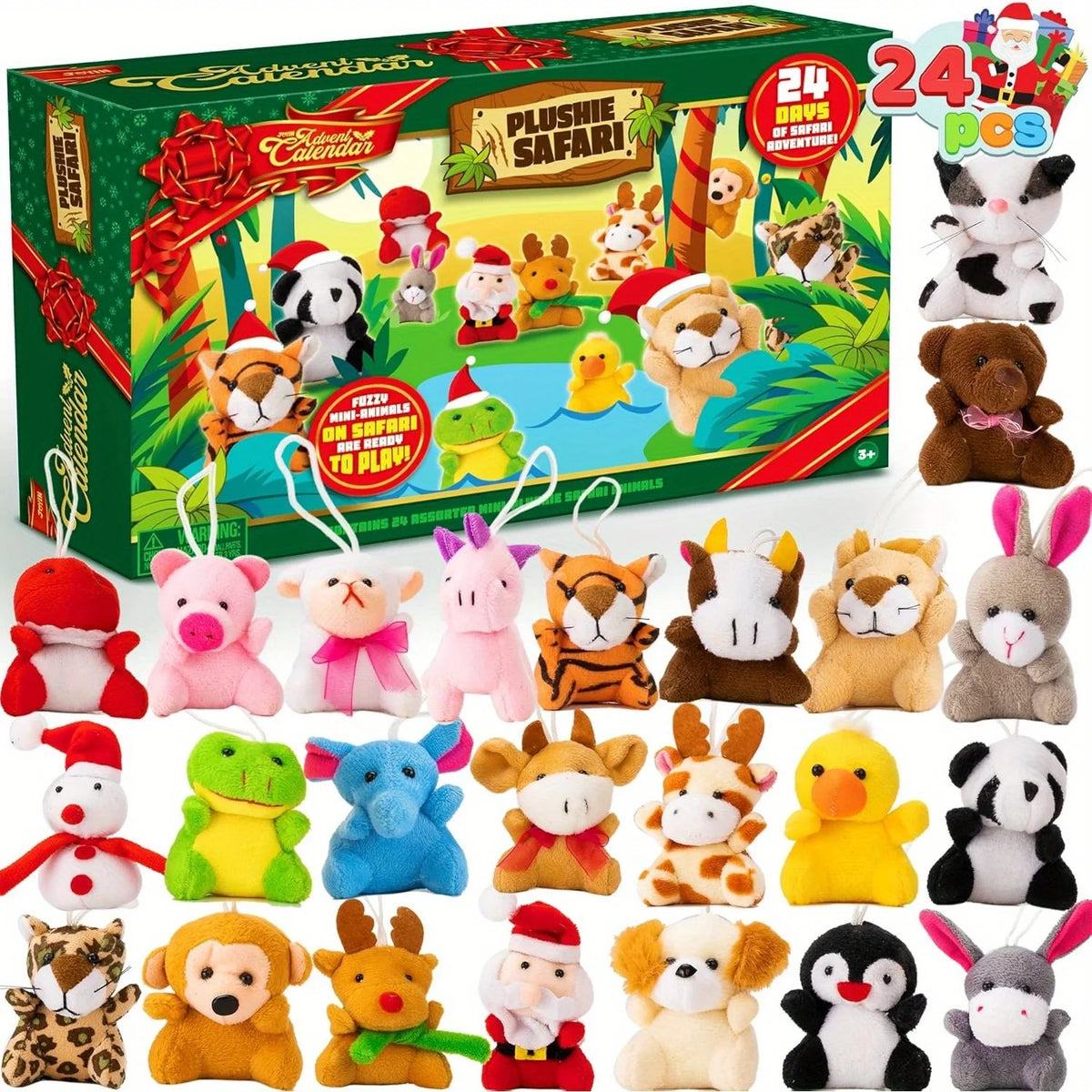 Adventní kalendář - plyšová zvířátka